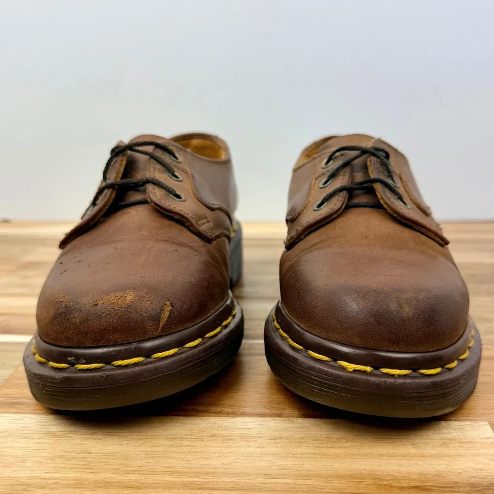 Dr Martens Vintage Oxford Kids Brown Leather Shoes Size 12
